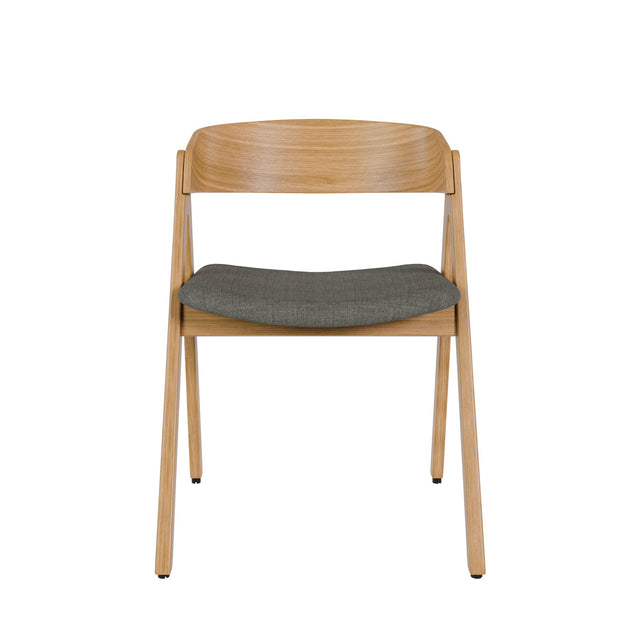 Silla Rina Gris con Patas de madera | detalle de diseño | Somcasa Vlc | 00SL102522 | imagen 3
