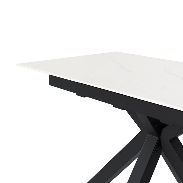 Mesa Lori 160 cm Extensible Creta/Negro de Somcasa Vlc - imagen 5