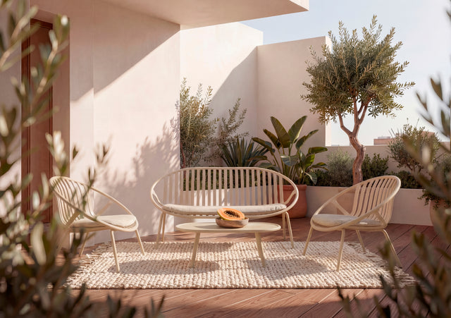 Set Ibiza Sofá, Sillones y Mesa de centro Beige de Somcasa Vlc - imagen 3