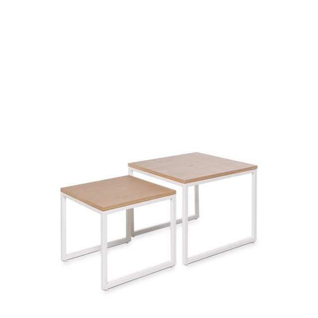 Mesa de centro Piero Roble/Blanco 40 × 40 cm de Somcasa Vlc - imagen 3