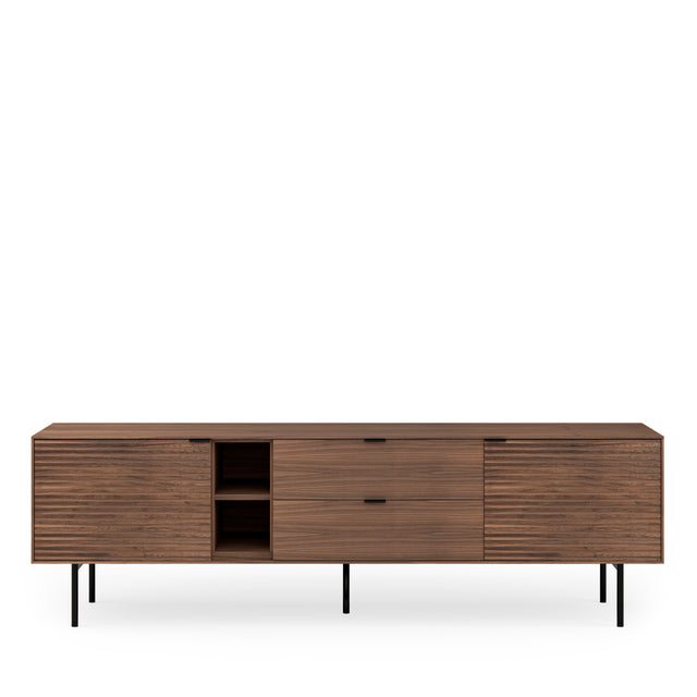 Mueble TV Ptas Tulsa Nogal | vista lateral | Somcasa Vlc | 00MB362433 | imagen 4