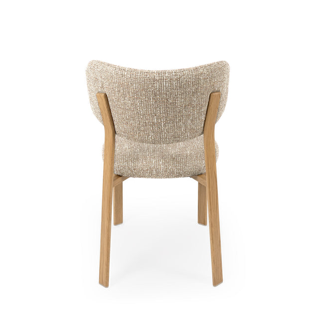 Silla Rumi Taupe Roble con Patas de madera | vista lateral | Somcasa Vlc | 00SL125630 | imagen 4