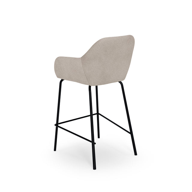 Taburete Bajo Jacob Negra Beige | vista principal | Somcasa Vlc | 00SL127025