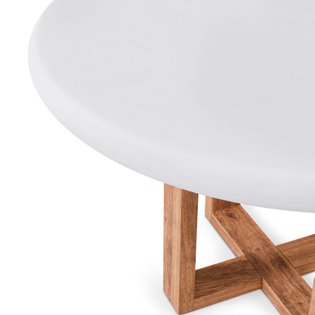 Mesa Violette 120 cm Redonda Fija Blanco/Roble de Somcasa Vlc - imagen 3