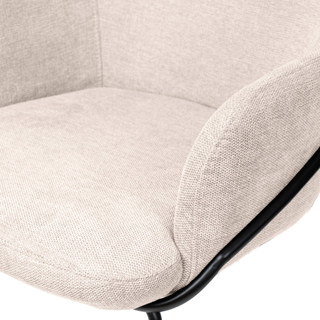 Silla Abigail Negra Beige con Patas negras | imagen de ambiente | Somcasa Vlc | 00SL118625 | imagen 6
