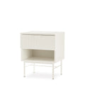 Mesita Oslo Perla 45 cm con 1 Cajones y Hueco de Somcasa Vlc