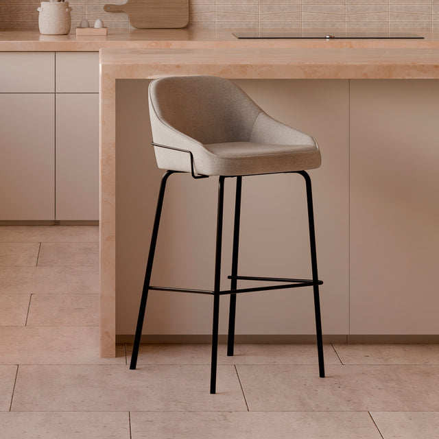 Taburete Bajo Louis Taupe | vista principal | Somcasa Vlc | 00SL114730