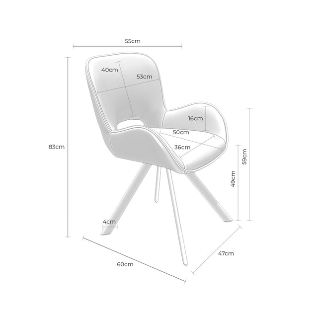 Silla Astrid Taupe | detalle de materiales | Somcasa Vlc | 00SL117930 | imagen 7