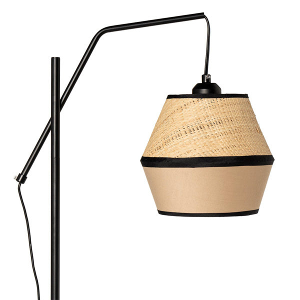 Lámpara de sobremesa Rotta Natural/Negro de Somcasa Vlc