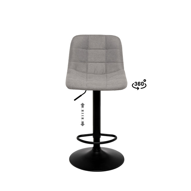 Taburete Bajo Asha Gris claro | vista lateral | Somcasa Vlc | 00SL113621 | imagen 4