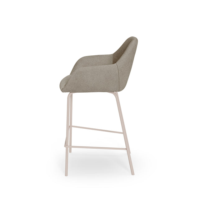 Taburete Bajo Jacob Taupe Beige | vista secundaria | Somcasa Vlc | 00SL127130 | imagen 2