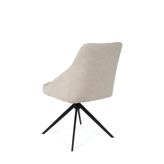 Silla Akira Negra Beige con Patas negras | detalle de diseño | Somcasa Vlc | 00SL126725 | imagen 3
