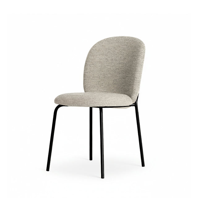 Silla Riona Negra Gris con Patas negras | vista lateral | Somcasa Vlc | 00SL128021 | imagen 4