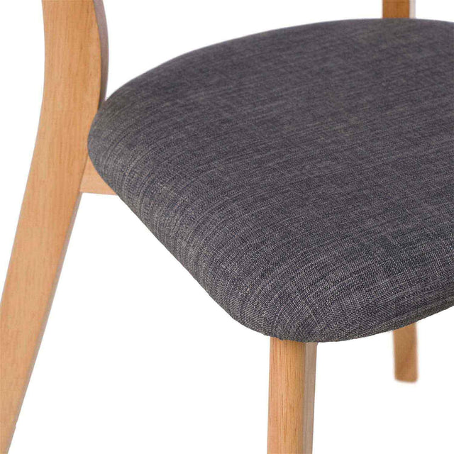 Silla Keira Dark Gris con Patas de madera | imagen de ambiente | Somcasa Vlc | 00SL115222 | imagen 6