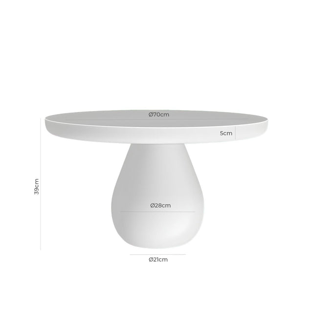 Mesa de centro Hardik 70cm 70 × 70 cm de Somcasa Vlc - imagen 5