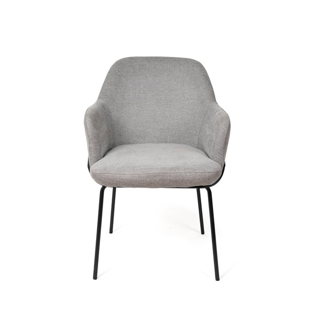 Silla Abigail Negra Gris claro con Patas negras | detalle de diseño | Somcasa Vlc | 00SL118621 | imagen 3