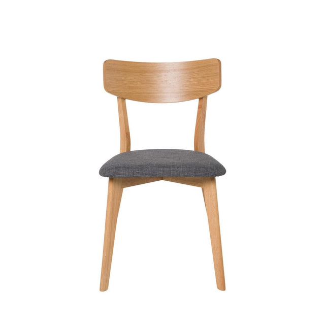 Silla Keira Dark Gris con Patas de madera | detalle de diseño | Somcasa Vlc | 00SL115222 | imagen 3