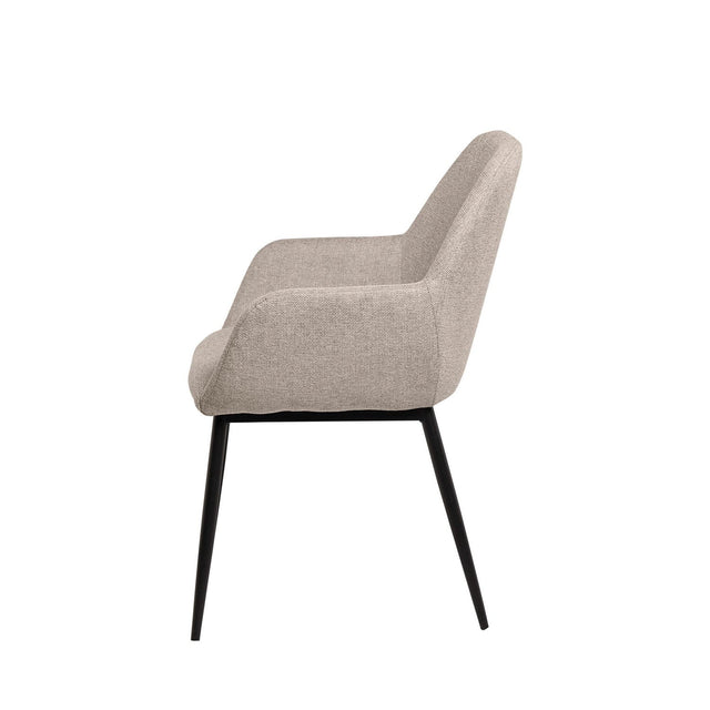 Silla Isabella Negra Beige con Patas negras | detalle de diseño | Somcasa Vlc | 00SL113125 | imagen 3