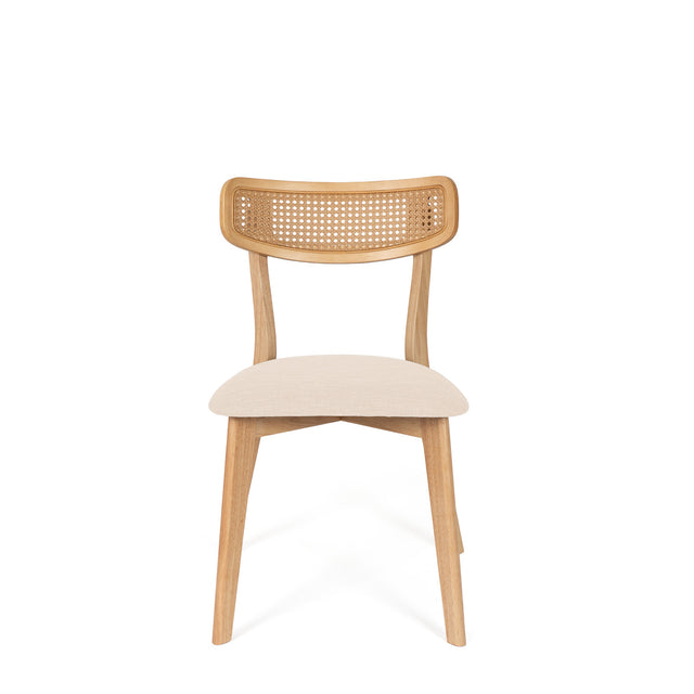 Silla Shirley Beige con Patas de madera | vista lateral | Somcasa Vlc | 00SL124425 | imagen 4