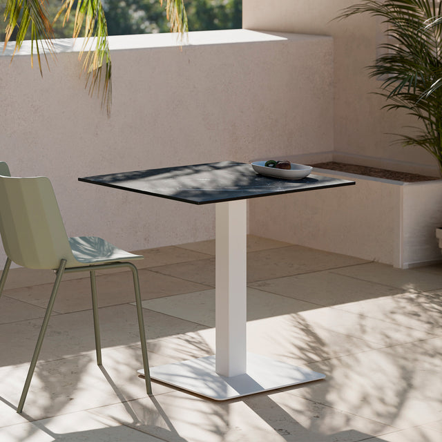 Mesa Samira Cuadrada Negro/Blanco 70 × 70 cm de Somcasa Vlc