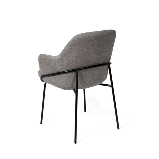 Silla Abigail Negra Gris con Patas negras | vista principal | Somcasa Vlc | 00SL118622
