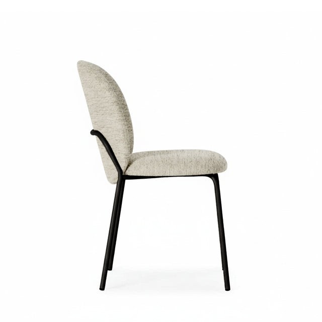 Silla Riona Negra Gris con Patas negras | vista secundaria | Somcasa Vlc | 00SL128021 | imagen 2