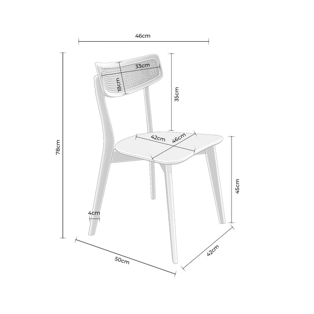 Silla Shirley Beige con Patas de madera | detalle de materiales | Somcasa Vlc | 00SL124425 | imagen 7