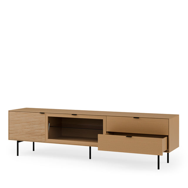 Mueble TV Ptas Cajonestulsa Roble 200 cm | imagen de ambiente | Somcasa Vlc | 00MB362507 | imagen 6