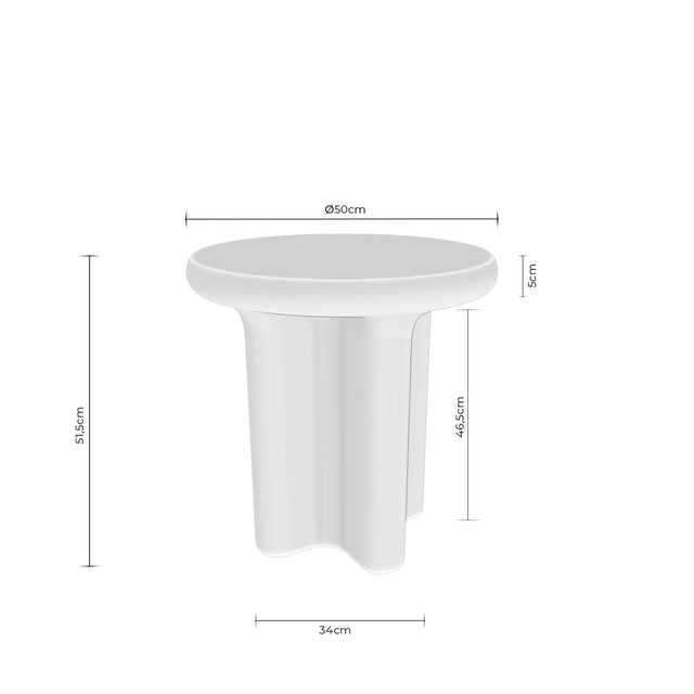 Mesa de centro Floyd 50 cm Blanco de Somcasa Vlc - imagen 7