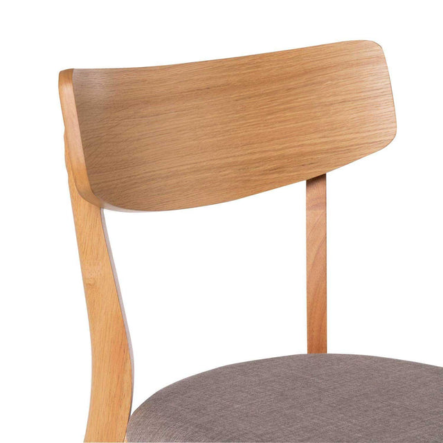 Silla Keira Light Gris con Patas de madera | detalle de acabado | Somcasa Vlc | 00SL115221 | imagen 5