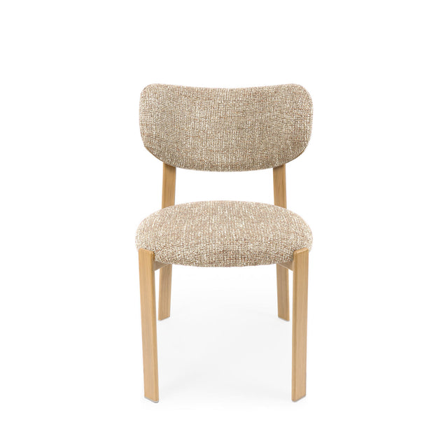 Silla Rumi Taupe Roble con Patas de madera | detalle de diseño | Somcasa Vlc | 00SL125630 | imagen 3