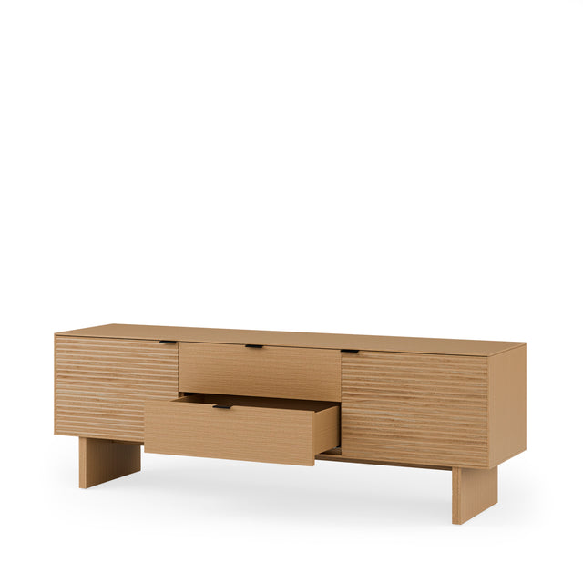 Mueble TV Ptas Tulsa Roble | detalle de acabado | Somcasa Vlc | 00MB382207 | imagen 5