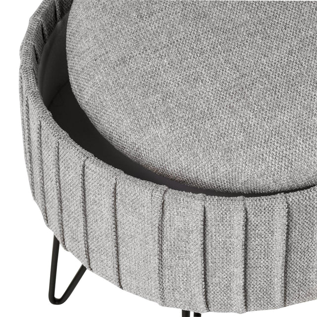 Puff Ethan Gris | vista lateral | Somcasa Vlc | 00PF202821 | imagen 4