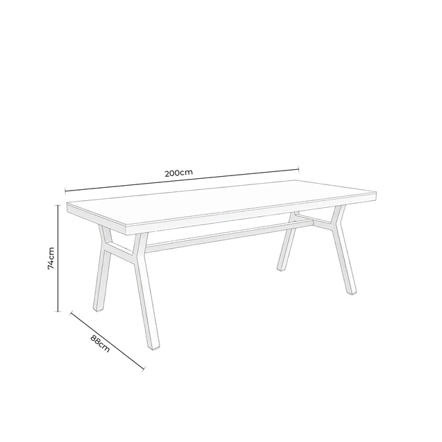 Mesa de Comedor Georgia Madera | detalle de acabado | Somcasa Vlc | 00MS500401 | imagen 5