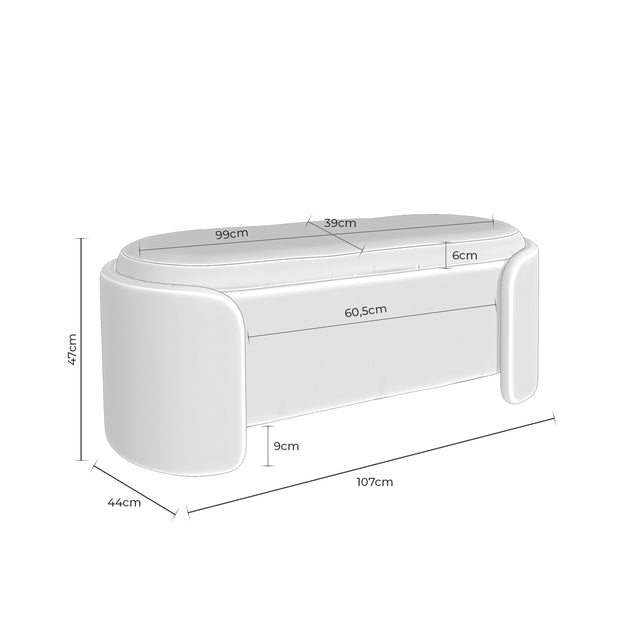 Puff Banqueta Bernice Beige | imagen de ambiente | Somcasa Vlc | 00SF305725 | imagen 6