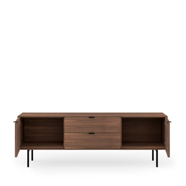 Mueble TV Ptas Tulsa Nogal | vista lateral | Somcasa Vlc | 00MB362233 | imagen 4