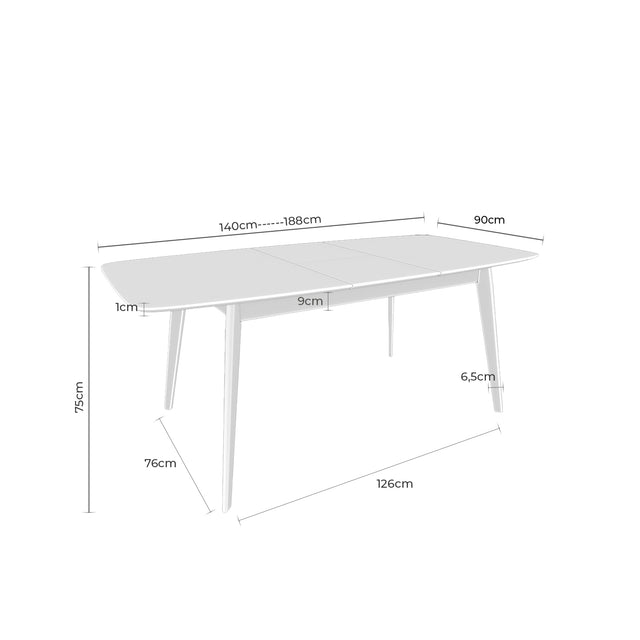 Mesa Kenna Ext Roble | detalle de materiales | Somcasa Vlc | 00MS202207 | imagen 7