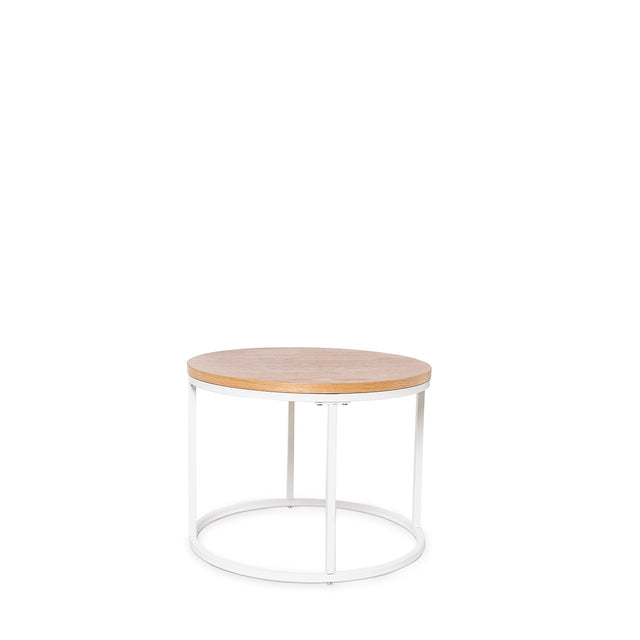 Mesa de centro Adriano Roble/Blanco 80 × 80 cm de Somcasa Vlc - imagen 2