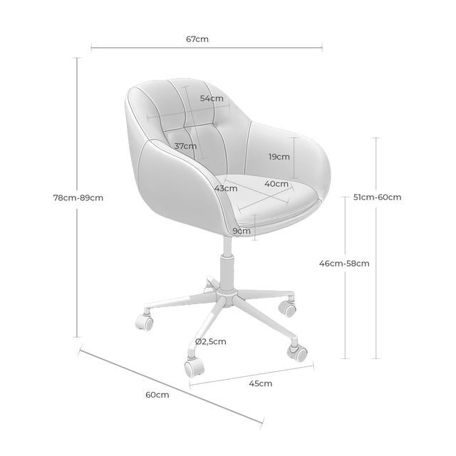 Silla Oficina Canterbury Gris | imagen de ambiente | Somcasa Vlc | 00OF100722 | imagen 6