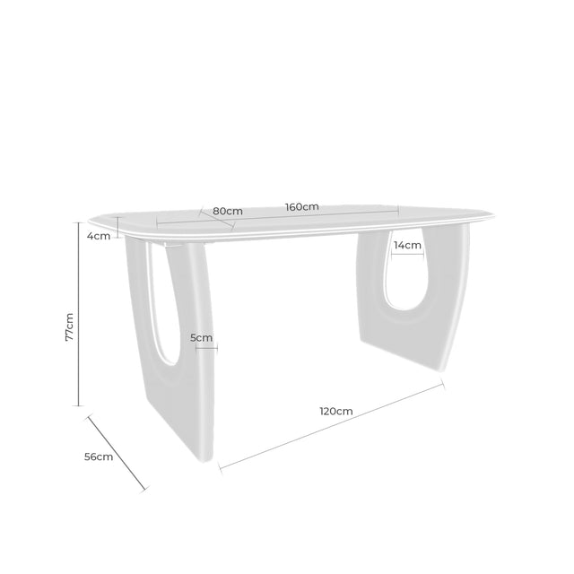 Mesa Wazir Fija Madera | detalle de materiales | Somcasa Vlc | 00MS2130. | imagen 7