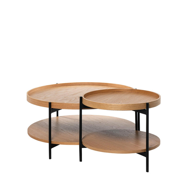 Mesa de centro Adrian Roble 50 × 50 cm de Somcasa Vlc - imagen 3