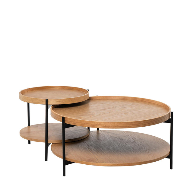 Mesa de centro Dylan Roble 80 × 80 cm de Somcasa Vlc - imagen 3