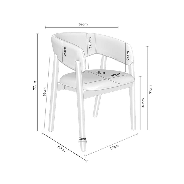 Silla Yvanna Taupe | detalle de materiales | Somcasa Vlc | 00SL124130 | imagen 7