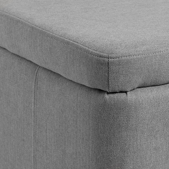 Puff Banqueta Zurich Gris | vista lateral | Somcasa Vlc | 00SF303821 | imagen 4