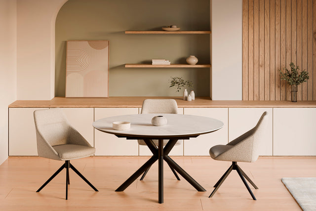 Silla Akira Negra Beige con Patas negras | composición decorativa | Somcasa Vlc | 00SL126725 | imagen 8