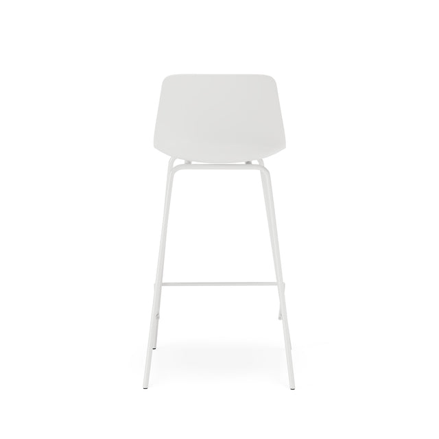 Taburete Bajo Elton Blanco | vista lateral | Somcasa Vlc | 00SL126802 | imagen 4