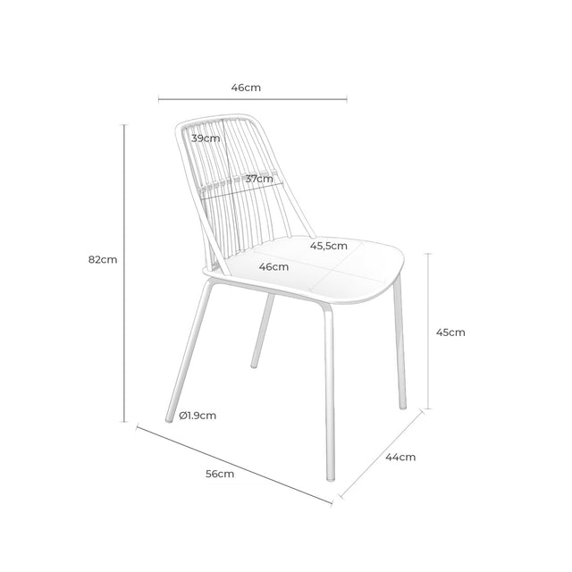 Silla Nerina Blanco | composición decorativa | Somcasa Vlc | 00SL115402 | imagen 8