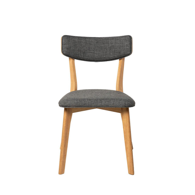 Silla Anais Dark Gris con Patas de madera | detalle de diseño | Somcasa Vlc | 00SL102022 | imagen 3