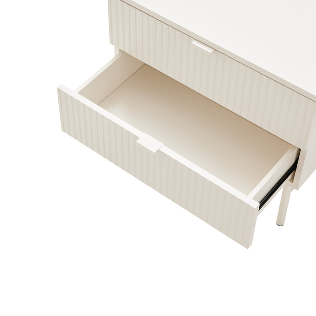 Mesita Oslo Perla 59 cm con 2 Cajones de Somcasa Vlc - imagen 6