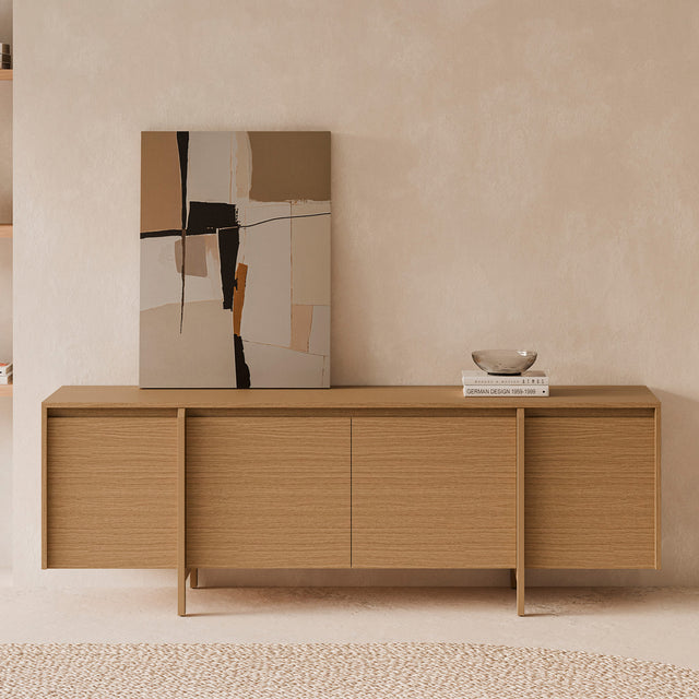 Mueble TV Puertas Pacific Roble | vista principal | Somcasa Vlc | 00MB522107